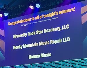 NAMM 2024 Top 100 Dealers Award Recognizing RiverCity Rock Star Academy and Music Store
