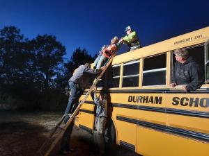 California Rural Fire Department team conducting safety emergency training