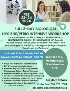 Biological Dental Hygiene Workshop