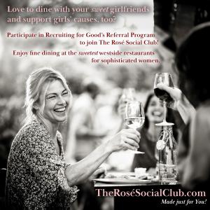 Love to Dine with your girlfriends and support girl causes? Join The Rosé Social Club Made Just for You, participate before Aug 1st, earn dining reward and Sweet Weekend Trip for 2 to 2025 BNP Paribas Tennis in Indian Wells  www.TheRoséSocialClub.com