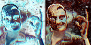 Transhuman Tronies of the Latter Days, Diptych 1