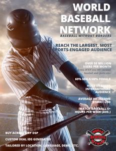 Image of World Baseball Network programmatic offering. Visit WorldBaseball.com