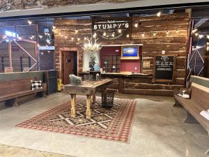 Interior view of Stumpy’s Hatchet House Judson Mill