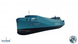 Visual of ro-ro ship by Smyril Line