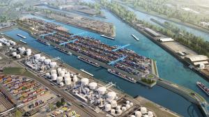 birdview of Duisburg Gateway Terminal