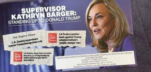 Barger mailing claims she stands up to Trump