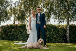 Couple with their dog Ludo