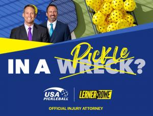 USA Pickleball Announces Partnership with Lerner & Rowe Injury Attorneys
