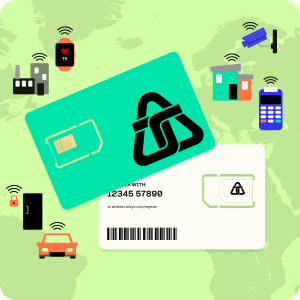 IoT SIM card for connected devices providing global coverage