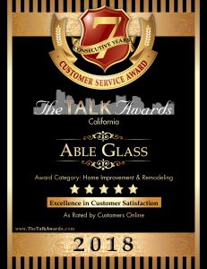  2018 Talk Award Winner Able Glass