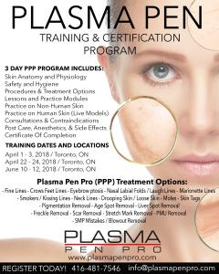 Plasma Pen Pro Training and Certification Program in Toronto, Ontario