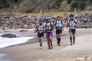 Team Mountain Designs Wild Women on the final coastal trek at Legend XPD