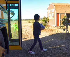 Kids ride the bus to SEEAG farm field trips