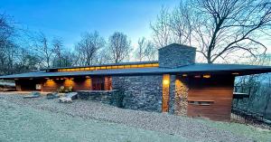 Designed by E. Fay Jones in 1956 and recently restored by McKee Properties LLC.