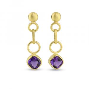 Jewelry on white background offers contrast for the metal as well as the gemstones