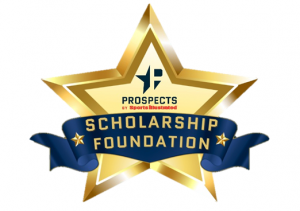 PSI Scholarship Foundation Logo comprised of gold star with blue banner