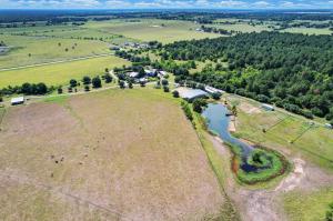 An aerial view of the land that will be developed into Oakberry Trails