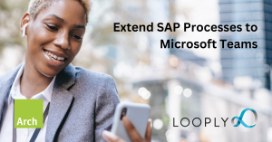 Looply banner: Extend sap processes to microsoft teams