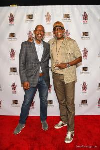 Executive Producer Herb Jackson Jr (right) with brother Tony Jackson (left) on the red carpet at the Golden State Film Festival in Hollywood. Photo Credit: Steve Escarcega
