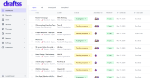 Draftss.com client management dashboard
