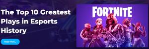 top esports players website section