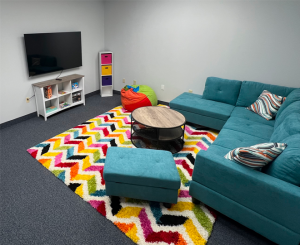 Rec Room for social groups & drop-in respite care in OneWell Health Care NJ Office