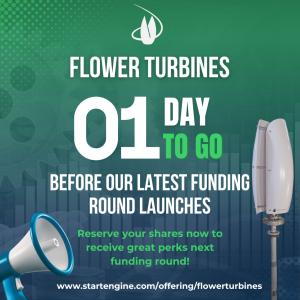 Flower Turbines Investment Reservation Bonus Closes Today