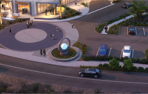 Gordon Huether's "Circle of Life" Sculpture at the entrance to Caesars Republic, Scottsdale, AZ