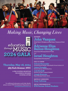 Education Through Music Gala 2024