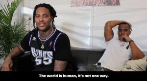 Image of Waka Flaka Flame (artist/exec producer) and DJ Whoo Kid (artist) from new documentary film 'SIGN THE SHOW'