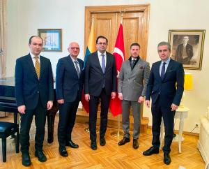 EMBank Founder Dr Ozan Ozerk met with the Turkish Ambassador to Lithuania