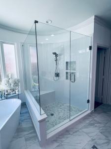 Large standing 90 Degree Shower Glass Enclosure Dallas