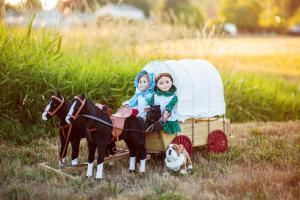 Little House 18inch Dolls and Wagon