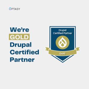 OPTASY is a Gold Certified Partner of Drupal.org