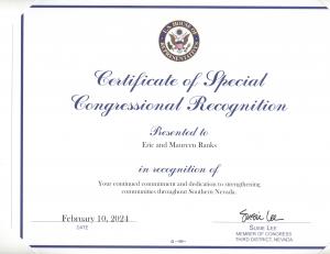 Congresswoman Susie Lee Award