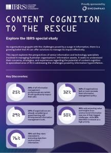 Image of IBRS report sponsored by EncompaaS on information hyperinflation and AI's role in both accelerating the problem and offering a potential solution