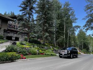 Avo Limo in Forest of Aspen next to big house