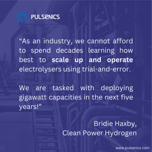 As an industry, we cannot afford to spend decades learning how best to scale up and operate electrolysers using trial-and-error. We are tasked with deploying gigawatt capacities in the next five years."