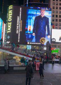 Prince Mario-Max Schaumburg-Lippe Billboard Times Square
