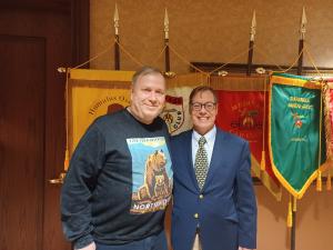 Daivd Kurts of Wilmette Freemason Lodge and Dan Winters From Medinah