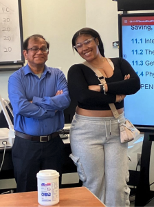 Business professors like Dr. Chowdhury teach students about finance practically and meaningfully, as do students like graduating senior Adriana Anderson.