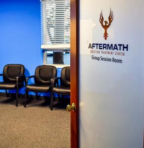 Aftermath Addiction Treatment Center in Wakefield Massachusetts - Group Therapy Room