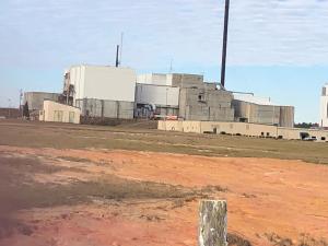 Barnwell speant fuel reprocessing plant. Photo by SRS Watch.