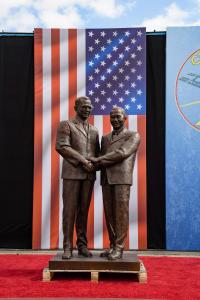 BISHOP L. J. GUILLORY COMMISSIONS A LIFE SIZE MONUMENT  “KING – HAHN STATUE OF UNITY” IN THE CITY OF COMPTON, CALIFORNIA