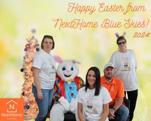 NextHome Blue Skies Realtors with the Easter Bunny