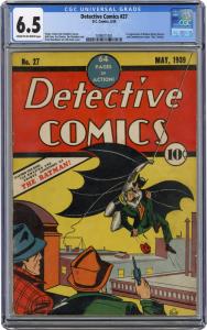 85-year-old comic book with debut of “The Bat-Man” sets record of ,825,088-Detective Comics #27