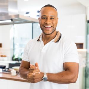 New York Times best-selling author, producer, preacher, executive producer and Food For Thought host, DeVon Franklin