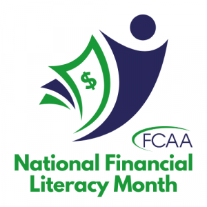 FCAA logo for National Financial Literacy Month