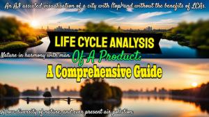 Thumbnail showing living with and without Life Cycle Analysis of products.