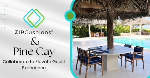 ZIPCushions, Pine Cay, Custom outdoor Cushions, chair cushions, lounge cushions, 